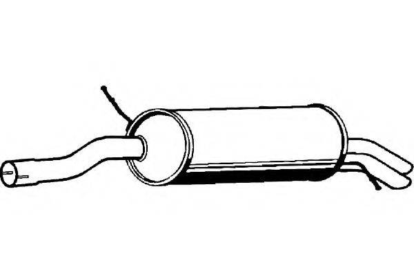 FENNO P1841 Глушник вихлопних газів кінцевий