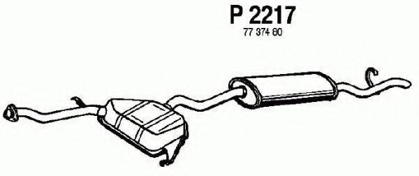 FENNO P2217 Глушник вихлопних газів кінцевий