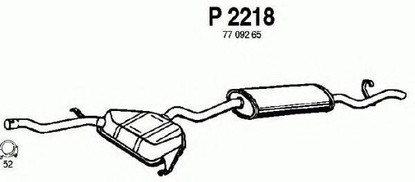 FENNO P2218 Глушник вихлопних газів кінцевий