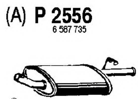 FENNO P2556 Глушник вихлопних газів кінцевий