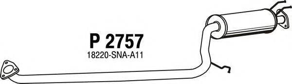 FENNO P2757 Середній глушник вихлопних газів