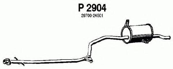 FENNO P2904 Глушник вихлопних газів кінцевий