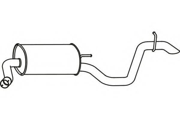 FENNO P31014 Глушник вихлопних газів кінцевий