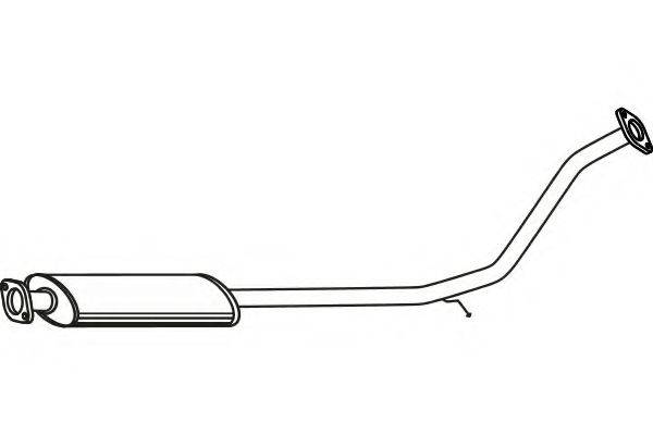 FENNO P3163 Середній глушник вихлопних газів