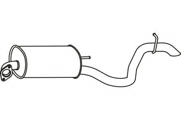 FENNO P3181 Глушник вихлопних газів кінцевий