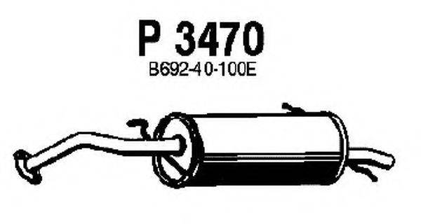 FENNO P3470 Глушник вихлопних газів кінцевий