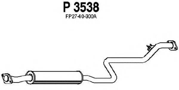 FENNO P3538 Середній глушник вихлопних газів