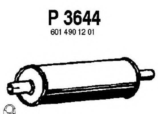 FENNO P3644 Середній глушник вихлопних газів