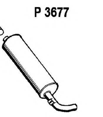 FENNO P3677 Глушник вихлопних газів кінцевий