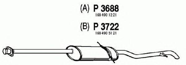 FENNO P3688 Глушник вихлопних газів кінцевий