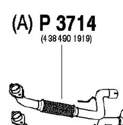 FENNO P3714 Труба вихлопного газу