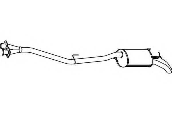 FENNO P3729 Глушник вихлопних газів кінцевий