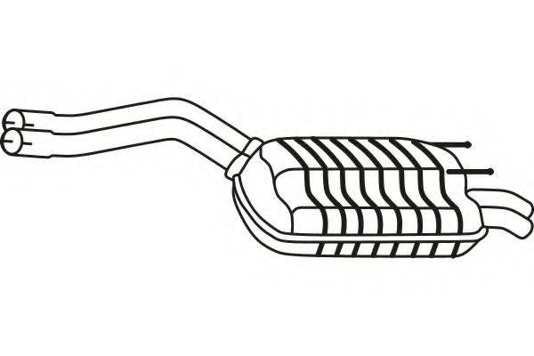 FENNO P3792 Глушник вихлопних газів кінцевий