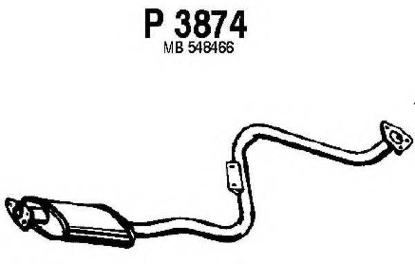 FENNO P3874 Середній глушник вихлопних газів