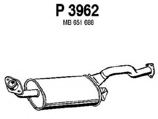 FENNO P3962 Глушник вихлопних газів кінцевий