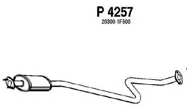 FENNO P4257 Середній глушник вихлопних газів