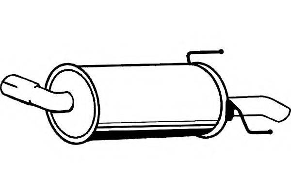 FENNO P4312 Глушник вихлопних газів кінцевий