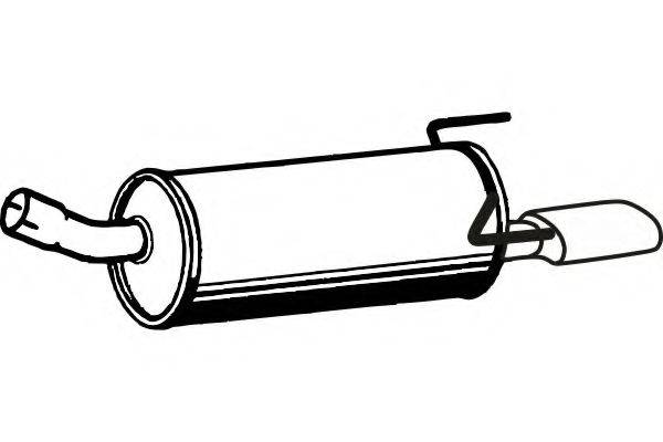 FENNO P4317 Глушник вихлопних газів кінцевий