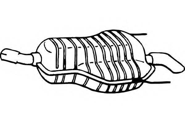 FENNO P4442 Глушник вихлопних газів кінцевий