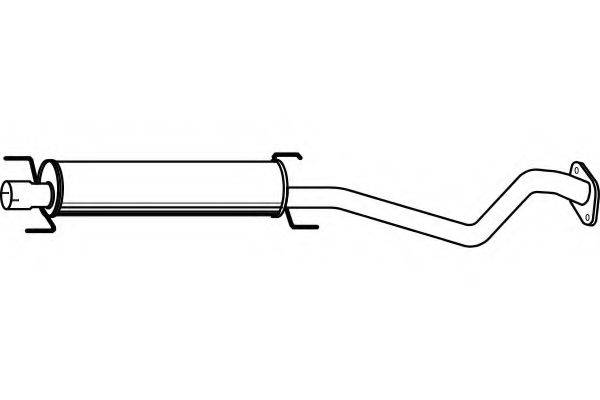 FENNO P4508 Середній глушник вихлопних газів