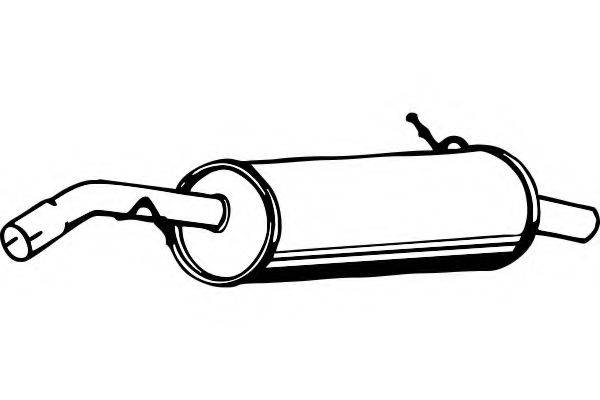 FENNO P4614 Глушник вихлопних газів кінцевий