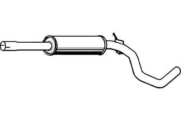 FENNO P5545 Середній глушник вихлопних газів