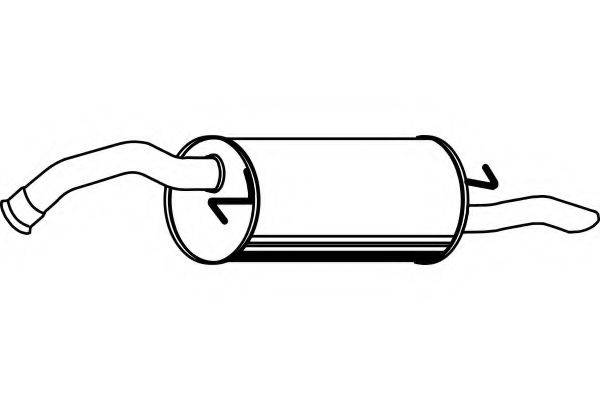 FENNO P6517 Глушник вихлопних газів кінцевий