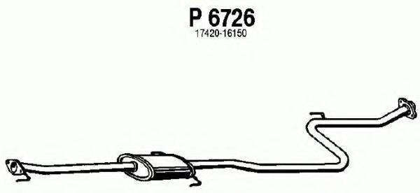 FENNO P6726 Середній глушник вихлопних газів