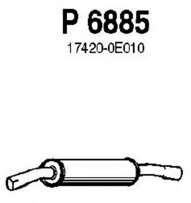 FENNO P6885 Середній глушник вихлопних газів