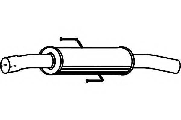 FENNO P6918 Середній глушник вихлопних газів