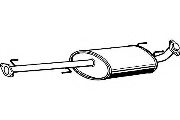 FENNO P6929 Середній глушник вихлопних газів