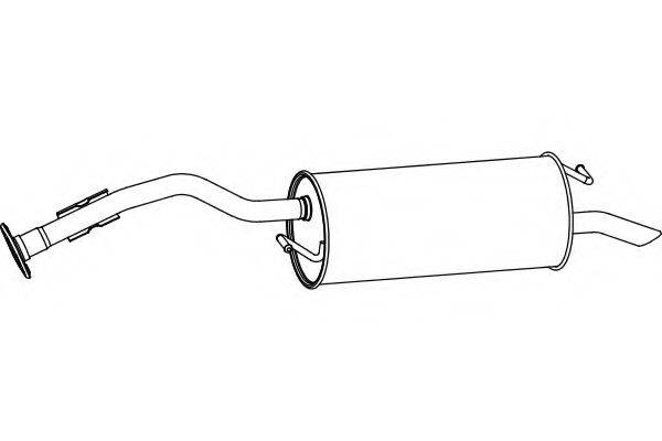 FENNO P6994 Глушник вихлопних газів кінцевий