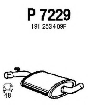 FENNO P7229 Середній глушник вихлопних газів