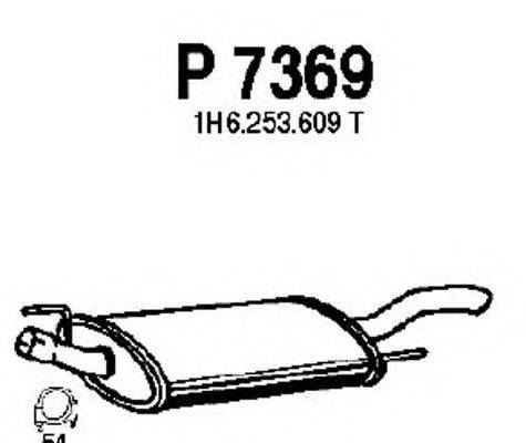 FENNO P7369 Глушник вихлопних газів кінцевий