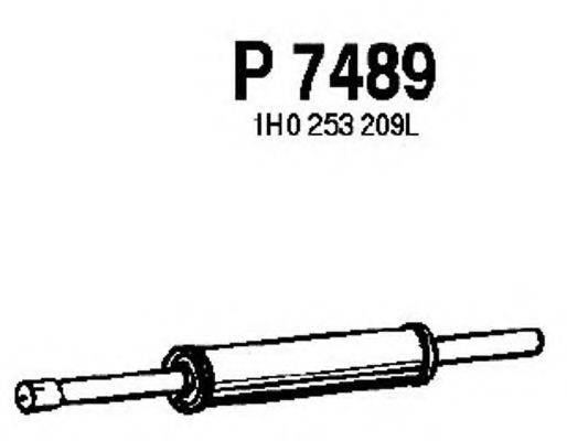 FENNO P7489 Середній глушник вихлопних газів