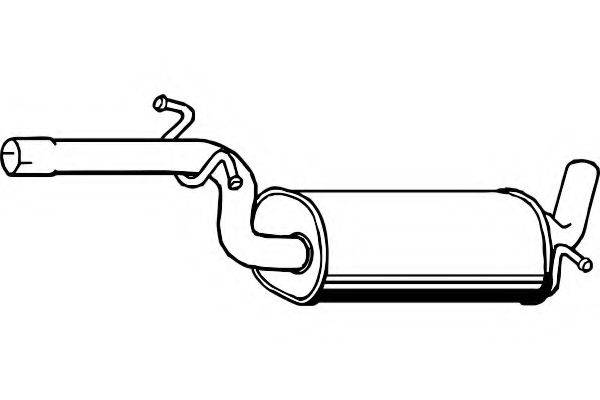 FENNO P7575 Середній глушник вихлопних газів
