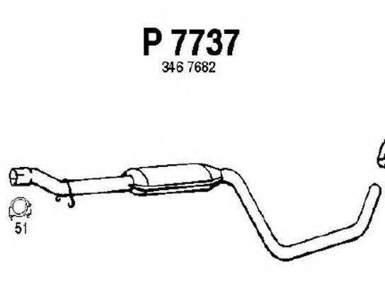 FENNO P7737 Середній глушник вихлопних газів