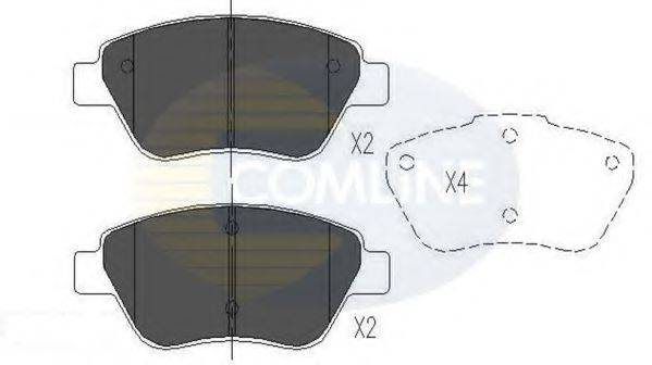 COMLINE CBP01535 Комплект гальмівних колодок, дискове гальмо