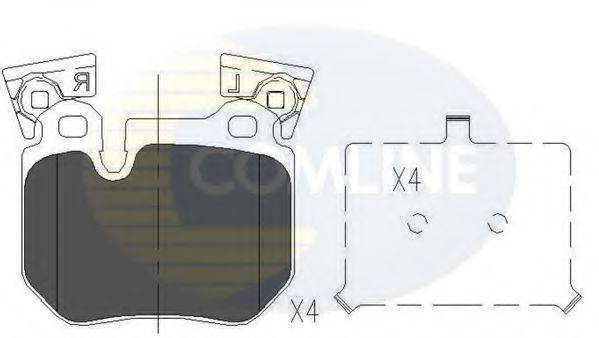 COMLINE CBP06023 Комплект гальмівних колодок, дискове гальмо