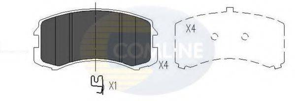 COMLINE CBP06061 Комплект гальмівних колодок, дискове гальмо