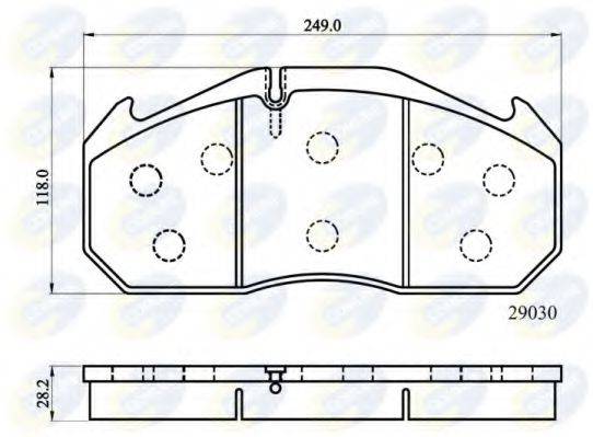 COMLINE CBP9014MK Комплект гальмівних колодок, дискове гальмо