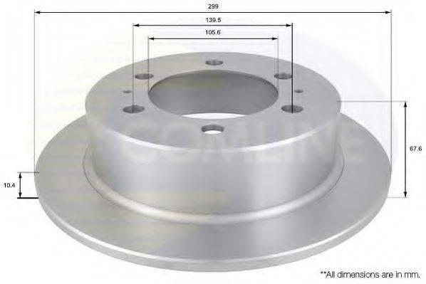 COMLINE ADC1016 гальмівний диск