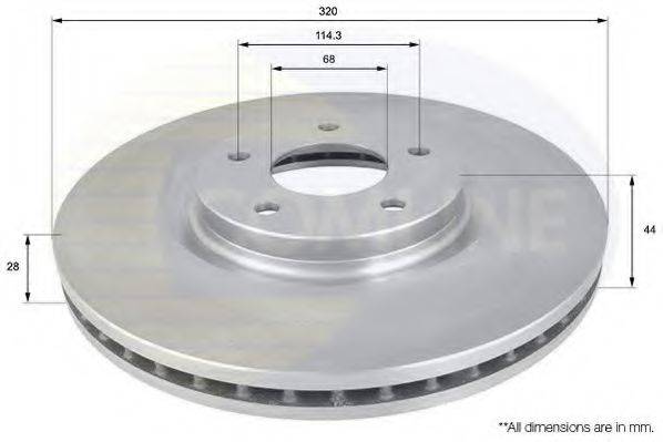 COMLINE ADC1587V гальмівний диск