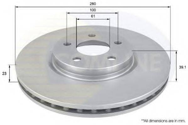 COMLINE ADC2311V гальмівний диск