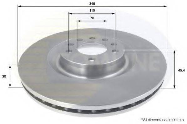 COMLINE ADC1155V гальмівний диск