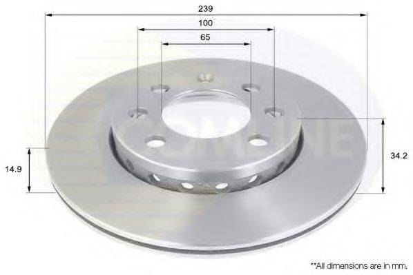 COMLINE ADC1454V гальмівний диск