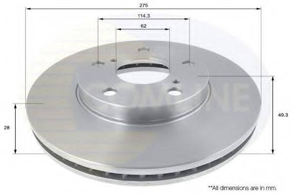 COMLINE ADC01143V гальмівний диск