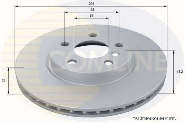 COMLINE ADC1792V гальмівний диск