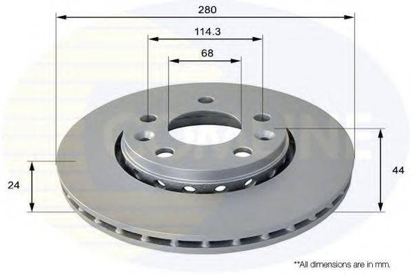 COMLINE ADC1585V гальмівний диск