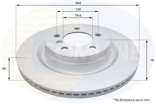 COMLINE ADC1340V гальмівний диск